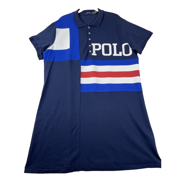 POLO Ralph Lauren Women's Mini Shirt Dress Size XXL Preppy Old Money - Picture 2 of 15